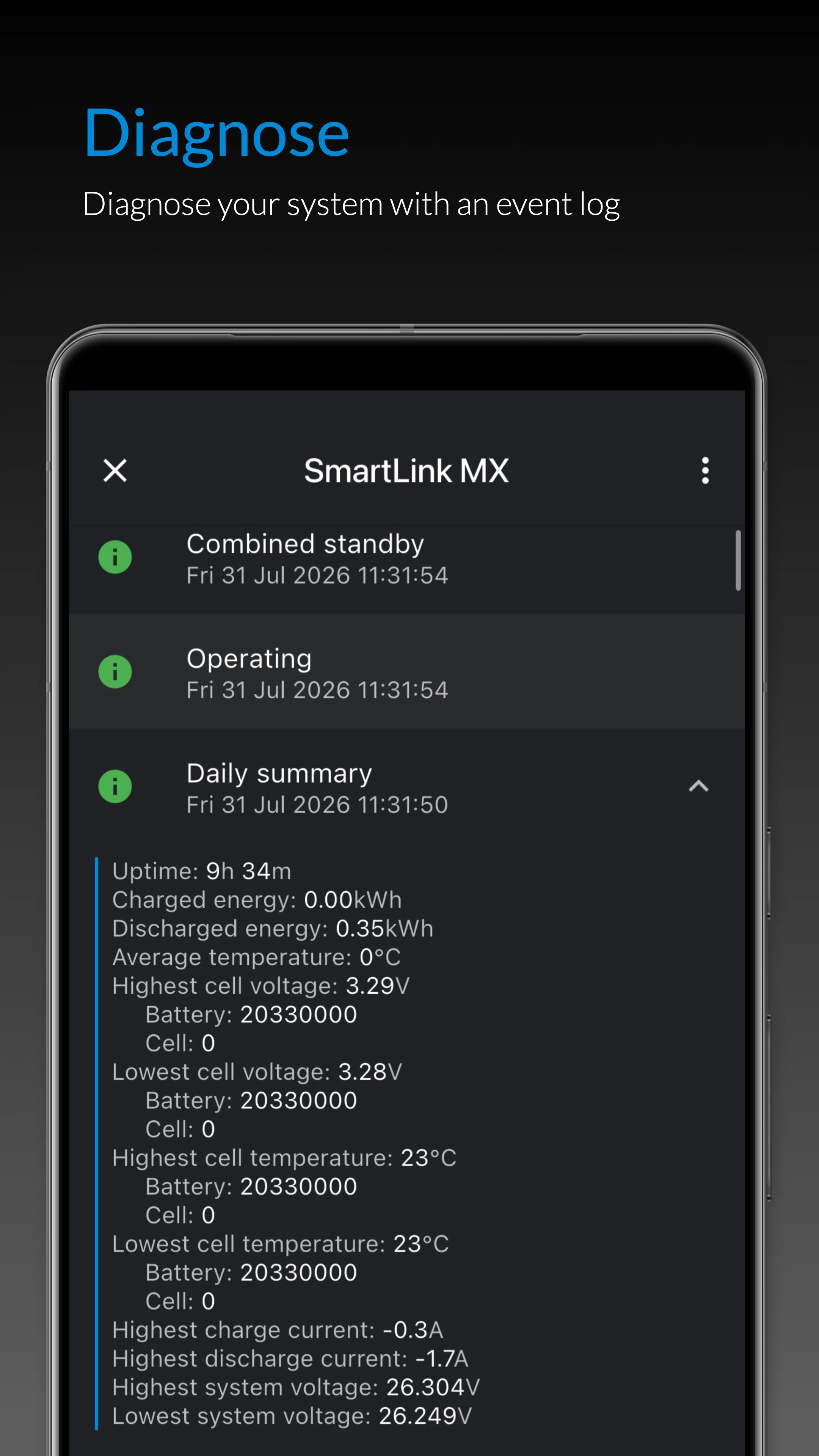 MG Connect screenshot